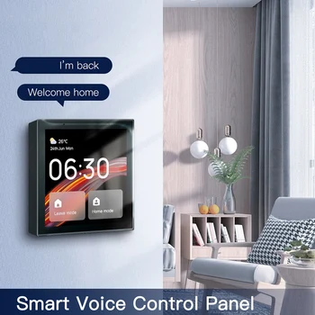 1 BUC Tuya Wifi Multifunctional Atingeți Panou de Control cu Ecran de 4 Inch În Perete Central Voce Controllr Inteligente Smart Home