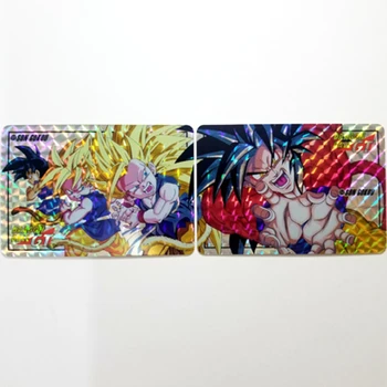 2 buc/Set Dragon Ball Anime din Jur Lupta GT Super Saiyan 4 Caractere Flash Card pentru Copii Hobby-uri de Colectare de Jucării Cadouri