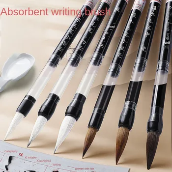 3Pcs/Set Caligrafie Perie Stilou Lână Caligrafie Chineză Pictura Nevăstuică Parul Moale Pen Script-ul Regulat Scris Practică Perie