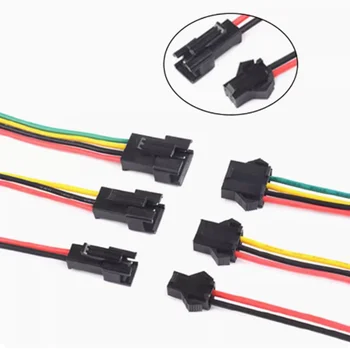 5pairs SM JST LED Conector Cablu 2/3/4/5/6 Pin Plug Socket Masculin Feminin Conector de Sârmă Pentru LED-uri RGB Benzi de Lumină Adaptor