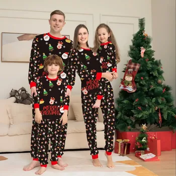 De Crăciun, Familia Pijamale Asortate 2023 Nou Drăguț Copil Adult Familie Pijamale Cerb Santa Familia Costume Xmas Sleepwear