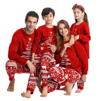 De Crăciun, Familia Potrivire Pijamale, Haine Pentru Adulți Și Copii Pijamale Seturi Topuri+Pantaloni Xmas Sleepwear Băiețel Nou-Născut Fată Salopeta