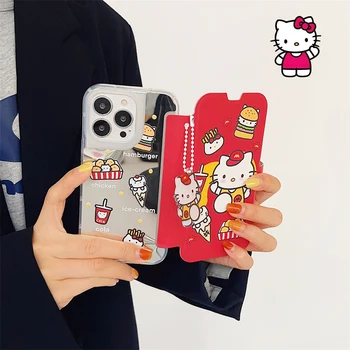 Drăguț Hello Kittys Y2K iPhone14 Telefon Mobil Caz Kawaii Sanrio Anime 11 12 13 Mini Pro Max Clapetă Coajă de Protecție Jucarii Fete