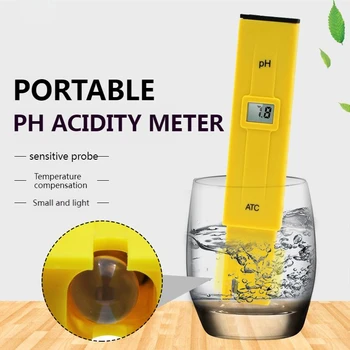 Mini 0.01 Precizie Digital 0-14 PH Metru Tester Pentru Apa de Alimentare Acvariu Piscină Hidroponice de Măsurare de Apă Aciditate Dispozitiv
