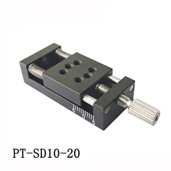PT-SD10-20 Miniatură Manual liniar Etapă, o Traducere Exactă Platforma, Optice Alunecare de Masă, z axe liniare slide 10mm Călătorie