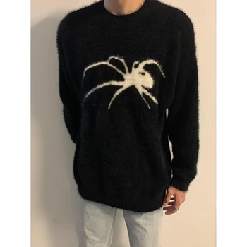 Toamna Iarna Moda Harajuku Animal Pulovere Barbati Casual Spider Tricotaje Bluze cu Maneca Lunga Pulover de Y2K Toate se Potrivesc Haine de sex Masculin